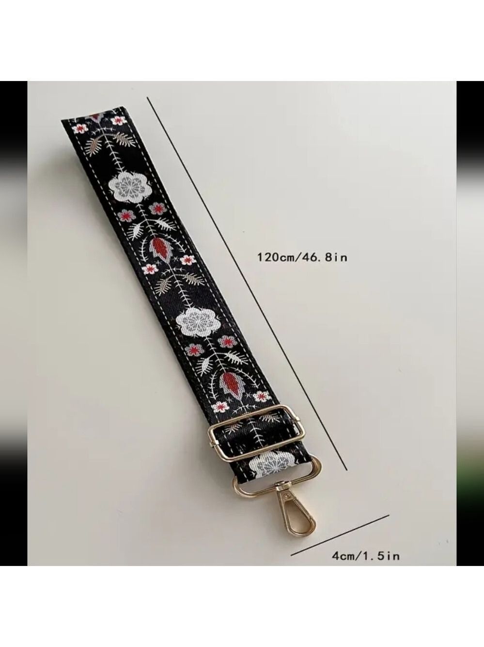 FLOWER PATTERN Guitar /Purse Strap - Picture 5 of 5